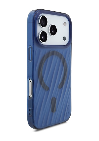 Apple Uyumlu iPhone 17 Pro  Kılıf Tumı Lisanslı M-safe Şarj Özellikli Transparan Kapak Mavi Mavi