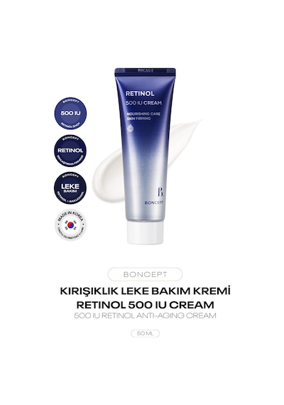 Retinol Ve Bakuchiol İçeren Kırışıklık Ve Leke Kremi Retinol Shot 500 Iu Cream 50 Ml