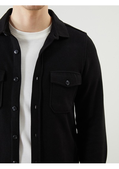 Lcwaıkıkı Classic Siyah Slim Fit Uzun Kollu Erkek Gömlek