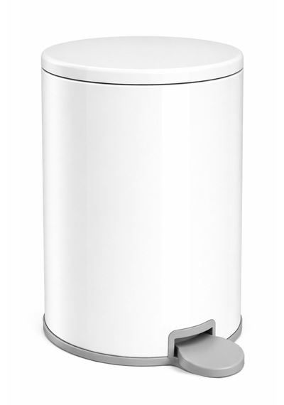 Primanova Cigo Compact 3 Lt Banyo Mutfak Ofis Çelik Çöp Kovası - Beyaz