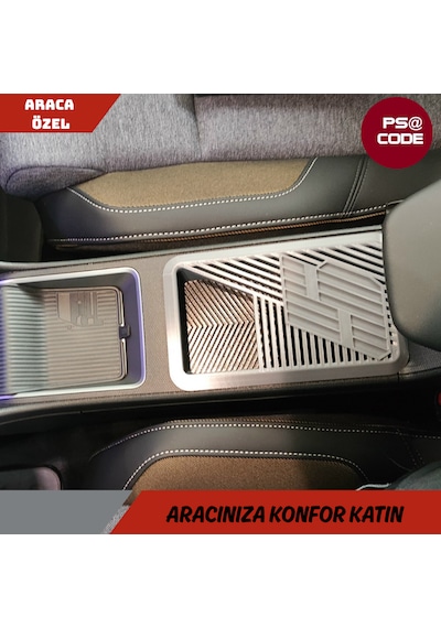 R5 Renault 5 E-tech Kapaklı Konsol Saklama Kutusu