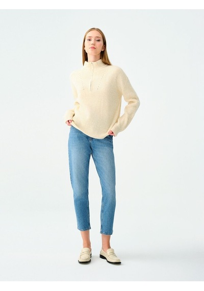 LOFT Loose Fit Kadın Kazak Lf2037872 Q1.v1 Ekru