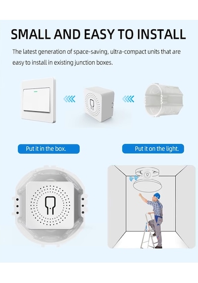 Tuya Zigbee Nötr Gerektirmeyen 1ch Nötrsüz Röle .