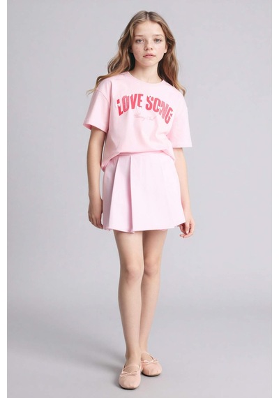 Defacto Gabardin Etek Kız Çocuk E2648a826sppn86 Pembe-pn86