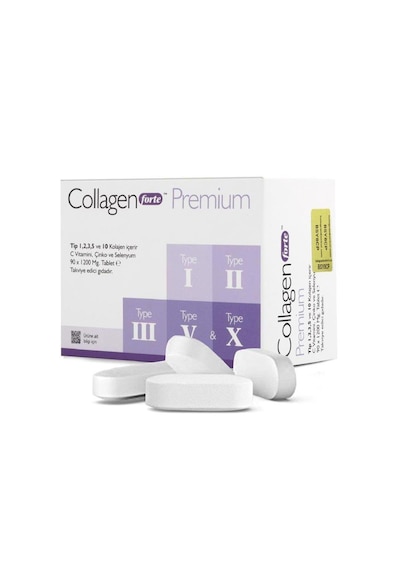 Collagen Forte Premium 5 Tip Kolajen 1200 MG x 90 Tablet
