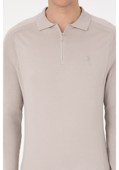 U.s. Polo Assn. Erkek Taş Kazak /triko 50315806-vr049 Taş Rengi