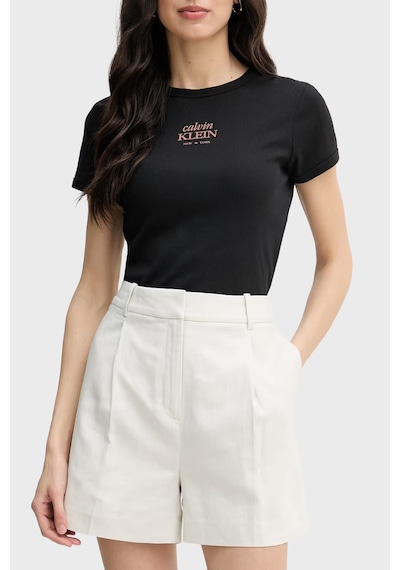 Calvin Klein Bayan T Shirt Lv047f240g Ub1 Siyah