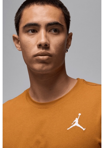 Nike Air Jordan Jumpman Ss Crew Mens Erkek Günlük Tişört Kahverengi