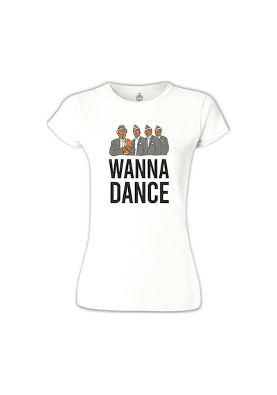 Stay At Home - Dance I Beyaz Kadın Tshirt 001