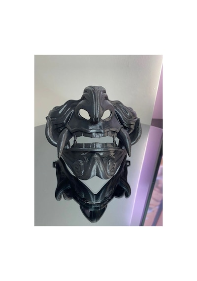Samuray Samurai Oni Mask, Oni Maskesi, Samuray Maskesi