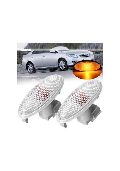 Toyota Corolla Uyumlu Sağ + Sol Ön Çamurluk Sinyal Lambası 2007--2010