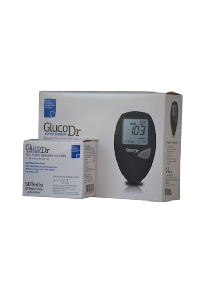 Şeker Ölçüm Cihazı + 50 Strip Gluco Dr