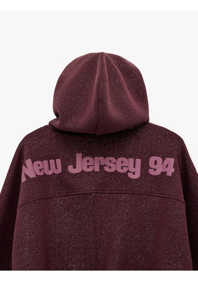 Koton Şardonlu Kapüşonlu Baskılı Simli Cep Detaylı Fermuarlı Sweatshirt Bordo 6wal10488ık Bordo Koton Şardonlu Kapüşonlu Baskılı Simli Cep Detaylı Fermuarlı Sweatshirt Bordo 6wal10488ık Bordo