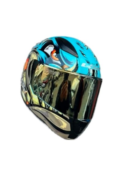 Ls2 Rapid 2 Gold Vizör Kask Neo Mavi Mor