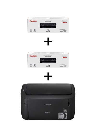 Mono Laser Yazıcı Lbp6030b+2toner Siyah 1adet Demo Toner+2adet  Kutulu Toner Çıkar.