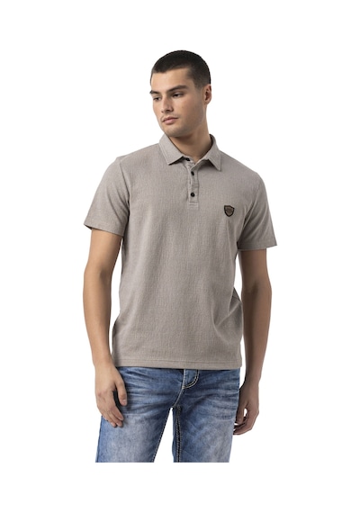 Cipo & Baxx Erkek Polo Yaka Regular Fit Kısa Kollu Pamuklu Tişört Ct825 Beıge
