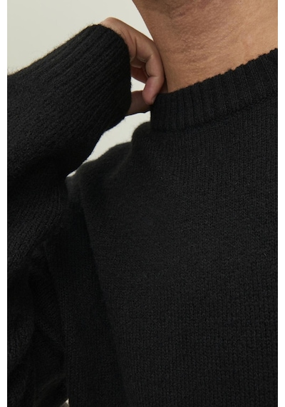 Jack & Jones Erkek Kazak 12215468 Siyah Siyah