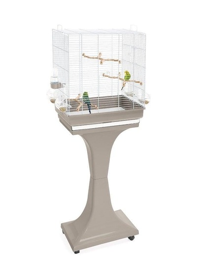 Imac Camılla Ayaklı Kuş Kafesi Bej/beyaz 50x30x56/127cm