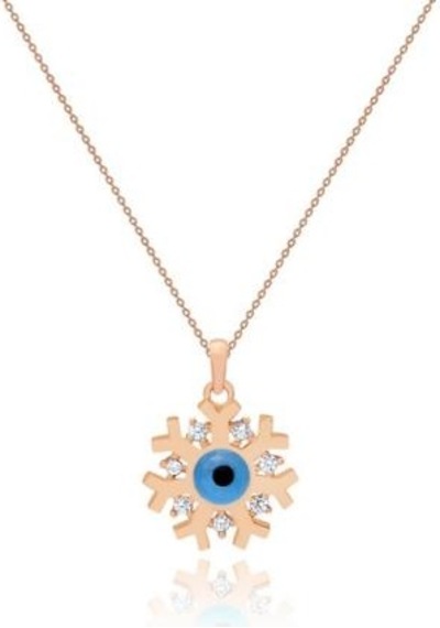 Diamond Line-Gülaylar - Altın 14 Ayar Kar Tanesi Kolye N11.24812