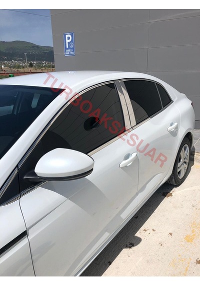 S-Dizayn  Renault Megane 4 Sd Krom Cam Çerçevesi 12 Prç 2016 ve Üzeri