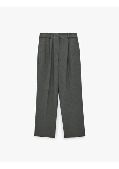 Koton Viskon Karışımlı Normal Bel Cepli Straight Fit Pantolon Gri 7wak40020pw Koton Viskon Karışımlı Normal Bel Cepli Straight Fit Pantolon Gri 7wak40020pw