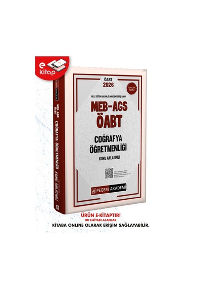 2026 Meb-ags Öabt Coğrafya Öğretmenliği Konu Anlatımlı E-kitap