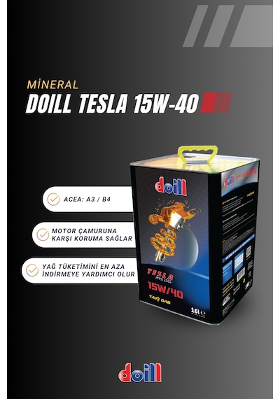 Doill Tesla 15W-40 API SL/CF Acea A3/B4 Motor Yağı