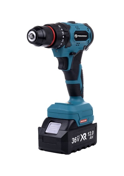 Prohummer Ph297 Kömürsüz Motor 36vf 5ah Metal Mandren Vidalama Matkap Seti 10p