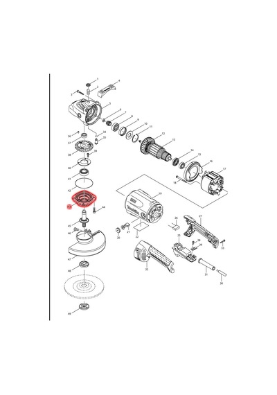 Makita GA7020 Rulman Yuvası Ürün Kodu 318377-2