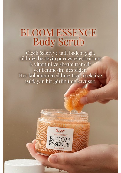 Clasy Care Bloom Essence Body Scrub Losyon