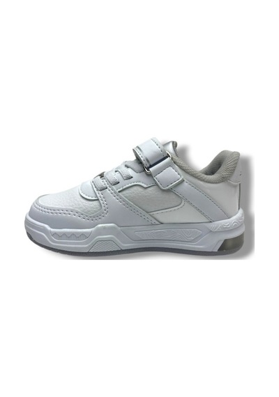 Ndrops 012-26 Deri Cırt Bantlı Çocuk Sneaker 26-30 Beyaz
