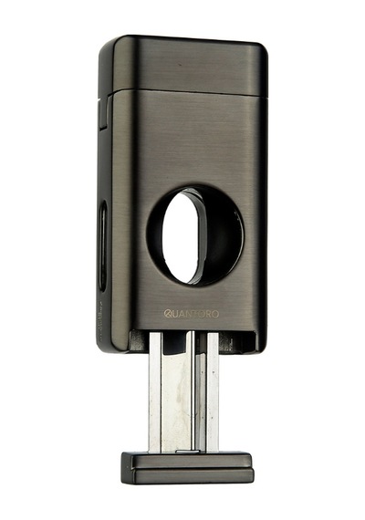 Quantoro Üç Torch V Kesicili Gunmetal Metal Puro Çakmağı - Trz1132