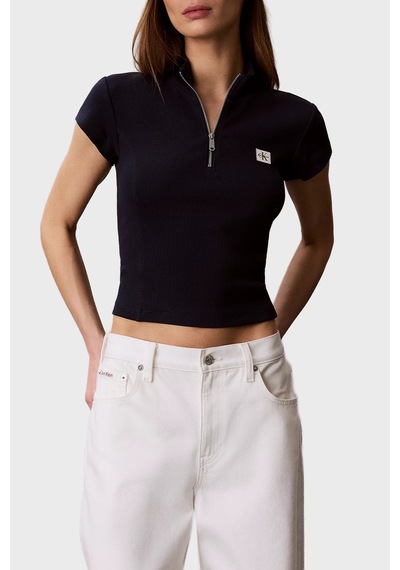 Calvin Klein Pamuklu Logolu Slim Fit Fermuarlı Dik Yaka Top Lv047g240gcef Bayan Top Lv047g240g Cef Lacivert Calvin Klein Pamuklu Logolu Slim Fit Fermuarlı Dik Yaka Top Lv047g240gcef Bayan Top Lv047g240g Cef Lacivert