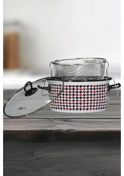 Pr Kızartma Tenceresi 22 Cm Beyaz