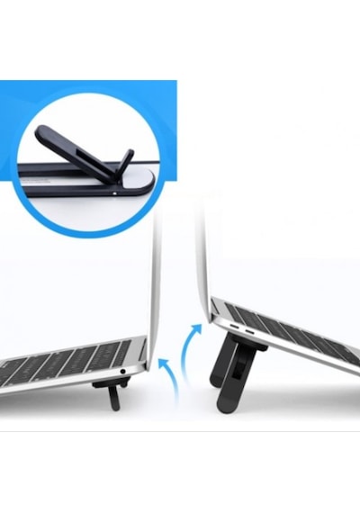 2 Kademeli Katlanabilir Ve Yapışkanlı Laptop Standı