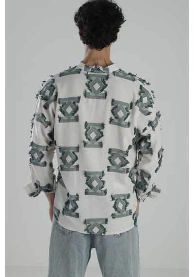 Cocopelli Yes İl Desenli Vintage Pu Sku Llu Go Mlek Coc1845 Yeşil