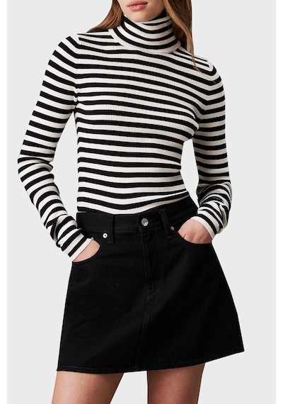 Calvin Klein Kadın Kazak J20j224225 Ybı Beyaz-siyah Beyaz - Siyah