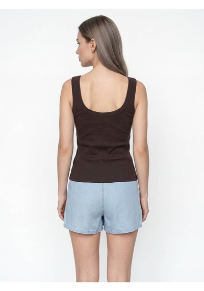 Loft 26yp69000235 Kahverengi Kadın Kolsuz T-shirt Lf2038440 Kahverengi