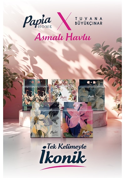 Papia Home Asmalı Havlu 12 Paket 3000 Yaprak