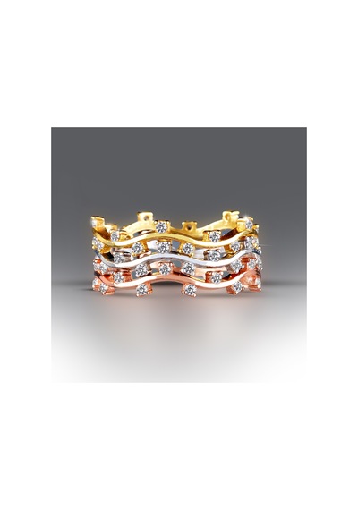 Kuyumcudukkani Tamtur Alyans Yüzük-10003-g-w Gold