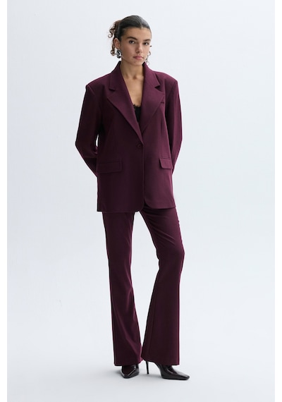 Mudo Kadın Kadın Mürdüm Flare Fit Pantolon 1264449