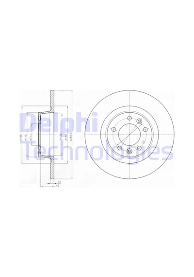 Delphı Arka Fren Aynası Peugeot P407 Coupe 6c 05 290x10x5dlxdolu Bg4301 4249.14 1618862480 E169294