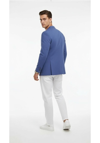 Plus Scorpion Erkek Slim Fit Blazer Ceket Tek Düğmeli Çift Yırtmaçlı Torba Cepli Yarım Astarlı Saks Plus Scorpion Erkek Slim Fit Blazer Ceket Tek Düğmeli Çift Yırtmaçlı Torba Cepli Yarım Astarlı Saks