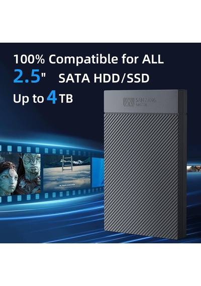 2,5 İnç Ssd Muhafaza Usb'den Usb-c'ye Siyah