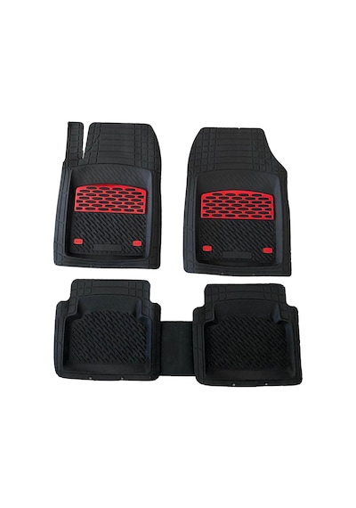 Teamcar Safir Fiat 500 Paspas Havuzlu Krom Kırmızı