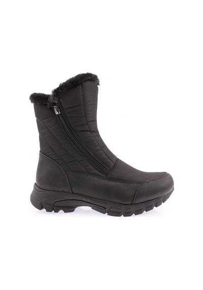 Dgn 1001 Kadin Kürklü Fermuarli Bot 1001-2113-R1534 Siyah