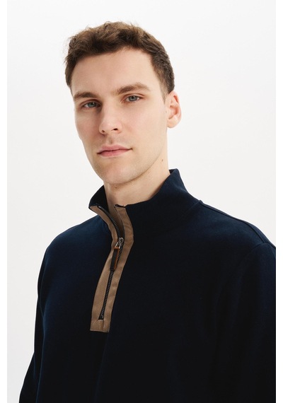 AR-MA Arma Erkek Regular Fit Yarım Fermuar Dik Yaka Sweatshirt Selanik Örme %65 Pamuk %35 Polyester K30554698102 Lacivert AR-MA Arma Erkek Regular Fit Yarım Fermuar Dik Yaka Sweatshirt Selanik Örme %65 Pamuk %35 Polyester K30554698102 Lacivert