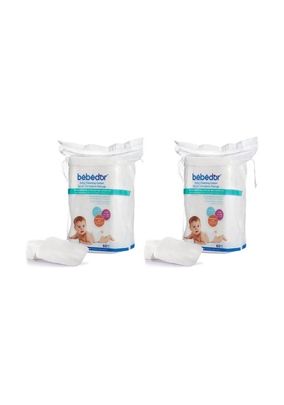 Bebedor B-631 Bebek Temizleme Pamuğu 2 Li Paket Çok Renkli