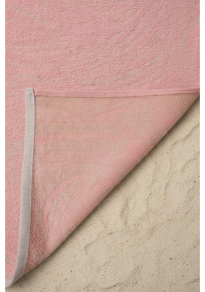 Pembe Poseidon %100 Pamuklu Plaj Havlusu 70x140 Cm