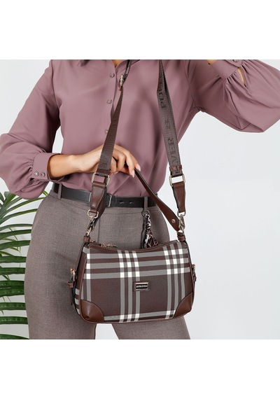 Silver & Polo Silver Polo Sp1269-m212 Sılver Polo Kadın Omuz Çantası Kahve - Kahve Kahverengi